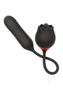 French Kiss Elite Lover Silicone Rechargeable Bullet Black showcasing a compact design for versatile stimulation.