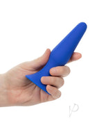 Admiral Silicone Anal Trainer Kit Blue held in hand for comfortable anal play exploration.