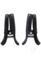 Merci Vibro Grippers Vibrating Nipple Clamps in black, designed for intense pleasure and easy handling.