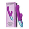 FemmeFunn Delola Dual Stimulation G Spot Vibrator Purple in packaging with detailed features.