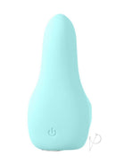 VeDO Fini Rechargeable Silicone Finger Vibrator Turquoise, compact design for focused clitoral stimulation.