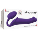 Strap-on-me Semi-Realistic Strapless Strap-On Purple Large packaging showing the silicone design and ergonomic shape.
