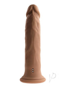 Twirl Jam Silicone Remote Control Vibrating Dildo Chocolate in realistic design for pleasure and stimulation.