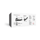 Strap-on-me Remote Vibrating Bendable Strap-on Black Medium packaging features and benefits highlights.