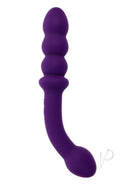 Playboy The Seeker Silicone Dual Vibrator Purple with a flexible design for enhanced pleasure and stimulation.