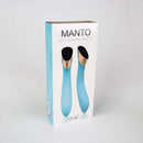 Viotec Manto Touch Panel G-Spot Vibrator Blue packaging showcasing touch powered pleasure design.
