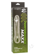 Performance Maxx 7.5 Inch Penis Extension Clear packaging showcasing its size and design features.