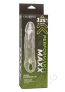 Performance Maxx 5.5 Inch Penis Extension Clear packaging displaying its features and size.