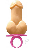 Pecker Ring Penis Shaped Candy Ring Pop 12 Piece Display featuring a penis shaped candy and plastic ring.