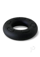 Boneyard The Daddy Silicone Cock Ring Black, a thick soft-touch ring for support and comfort in a sleek black design.