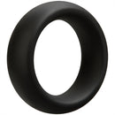 Doc Johnson Optimale C Ring 40mm Thick Black, a black silicone cock ring for increased firmness and endurance.