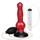 Creature Cocks Hell Hound Squirting Silicone Dildo with pump for enhanced pleasure and realistic design.