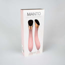 Viotec Manto Touch Panel G-Spot Vibrator Pink box with touch powered pleasure features.