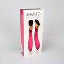 Viotec Manto Touch Panel G-Spot Vibrator Fuchsia packaging showcasing sleek design and touch controls.