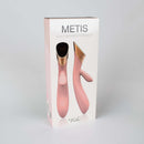 Viotec Metis Touch Panel Rabbit Vibrator Pink in elegant packaging showcasing advanced dual-stimulation design.