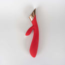 Viotec Metis Touch Panel Rabbit Vibrator Red, dual-stimulation design with sleek red body and modern touch panel.