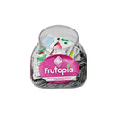 ID Frutopia 3 ml Flavored Lube Foil Jar 288 Count packaged in a clear container with assorted flavors.