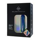 Id Make Me Quiver Silicone Bullet Massager packaging featuring a sleek design and free sample offer.