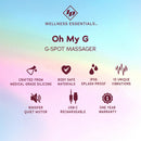 Id Oh My G G-spot Massager Blue features medical grade silicone and 10 unique vibrations for ultimate pleasure.