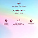 Id Screw You Stretchy Silicone Cock Ring features waterproof, body safe materials for comfort and durability.