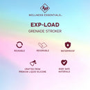 Id Exp-load Grenade Silicone Stroker features: reusable, reversible, waterproof, crafted from premium silicone, body safe materials.