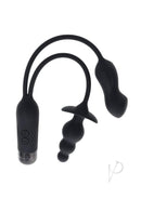 Gender X Double My Pleasure Silicone Dual Vibrator Black showing the flexible design for versatile stimulation.