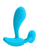 Gender X Wear Me Out Remote Control Dual Vibrator Blue for hands-free pleasure and exciting stimulation.