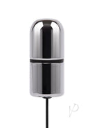 Lux Fetish Electro Sex Ultra Shock 9 Piece Set Black internal accessory with sleek chrome design.