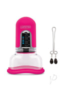 Lux Fetish 4 Function Pussy Pump with Clit Stimulator Pink - Image 2