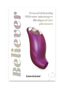 Love to Love Believer Clitoral Stimulator Pink - Travel friendly silicone massager designed for pleasure.