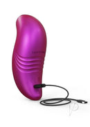 Love to Love Believer Clitoral Stimulator Pink in vibrant pink with USB charging cable