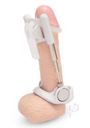 Size Up Advanced Penis Stretcher System White displayed in a structured position for size training.