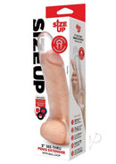 Size Up 2 Inch Girthy Clear View Penis Extender packaging with instructions and transparent design for enhanced pleasure.
