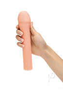 Size Up Extra Realistic 3 Inch Penis Extender Vanilla held in hand, showcasing its lifelike design and natural tone.