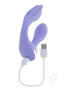 Evolved Every Way Play Wearable Vibrator with Remote Purple, featuring a stylish USB charging design.