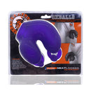 Oxballs Meatlocker Chastity Device Eggplant Ice, full-coverage silicone chastity piece in purple packaging.