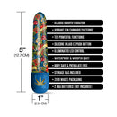 Prints Charming Buzzed 5 Inch Mini Vibrator Blue Dream featuring a vibrant cannabis design and ten powerful functions.