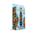 Prints Charming Buzzed 5 Inch Mini Vibrator Blue Dream packaging with vibrant cannabis print design.