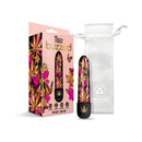 Prints Charming Buzzed 5 Inch Mini Vibrator Pink Kush in vibrant packaging with cannabis print design.