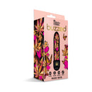 Prints Charming Buzzed 5 Inch Mini Vibrator Pink Kush packaging with vibrant cannabis design.