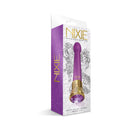 Nixie Mystic Wave Satin Bulb Vibe Amethyst packaging showcasing its elegant design and jewel inlaid control.