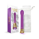 Nixie Mystic Wave Satin Bulb Vibe Amethyst with packaging and jewel control for elegant stimulation.