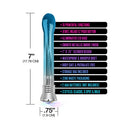 Nixie Waterproof 10-function Bulb Vibe Blue Ombre Glow features 10 powerful functions and a sleek design for ultimate pleasure.