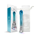 Nixie Waterproof 10-function Bulb Vibe Blue Ombre Glow with packaging and storage bag.