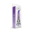 Nixie 10-Function G-Spot Vibrator Purple Ombre Glow packaging, featuring jewel-inlaid LED control and sleek design.