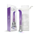 Nixie 10-Function G-Spot Vibrator Purple Ombre Glow with jewel-inlaid LED control and matching packaging.
