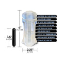 Happy Ending Mstr B8 Vibrating Oral Pack Lip Service Stroker with textured sleeve and waterproof bullet for enhanced pleasure.