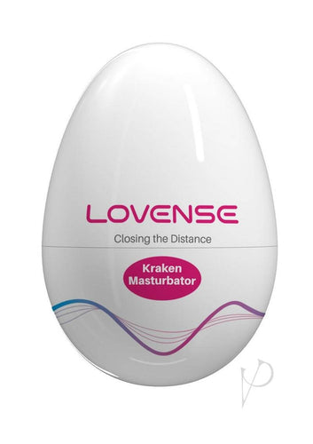 Lovense Kraken Egg Masturbator in White with Unique Internal Texture