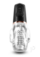 Renegade Avenger Rechargeable Mouth Stroker Black featuring a cordless, motorized design for ultimate pleasure.