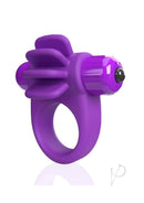 Screaming O 4B Skooch Vibrating Cock Ring Grape with fin-like extensions for enhanced pleasure.